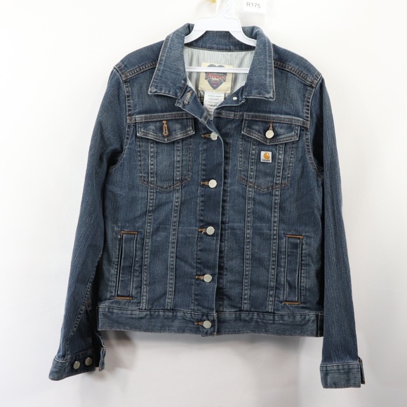 carhartt women's brewster denim jacket